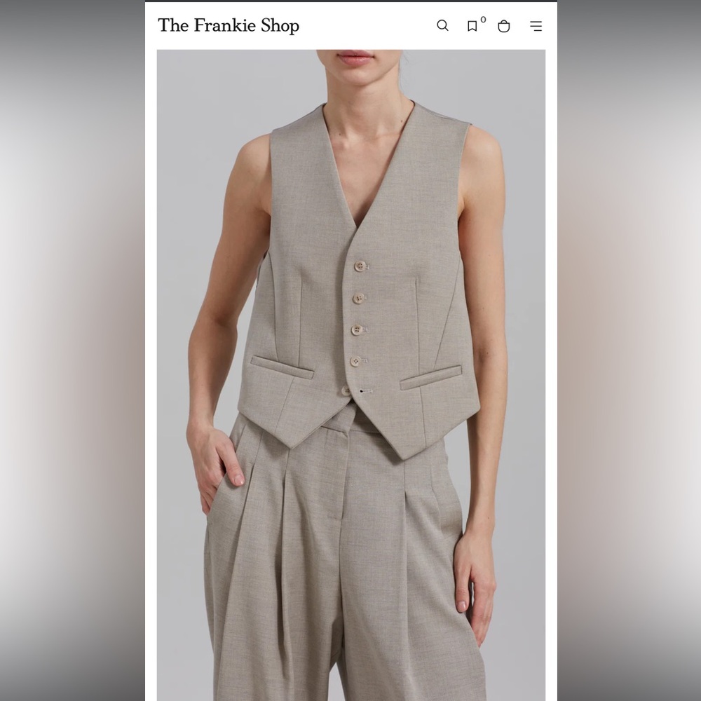 The Frankie Shop Gelso tailored waistcoat